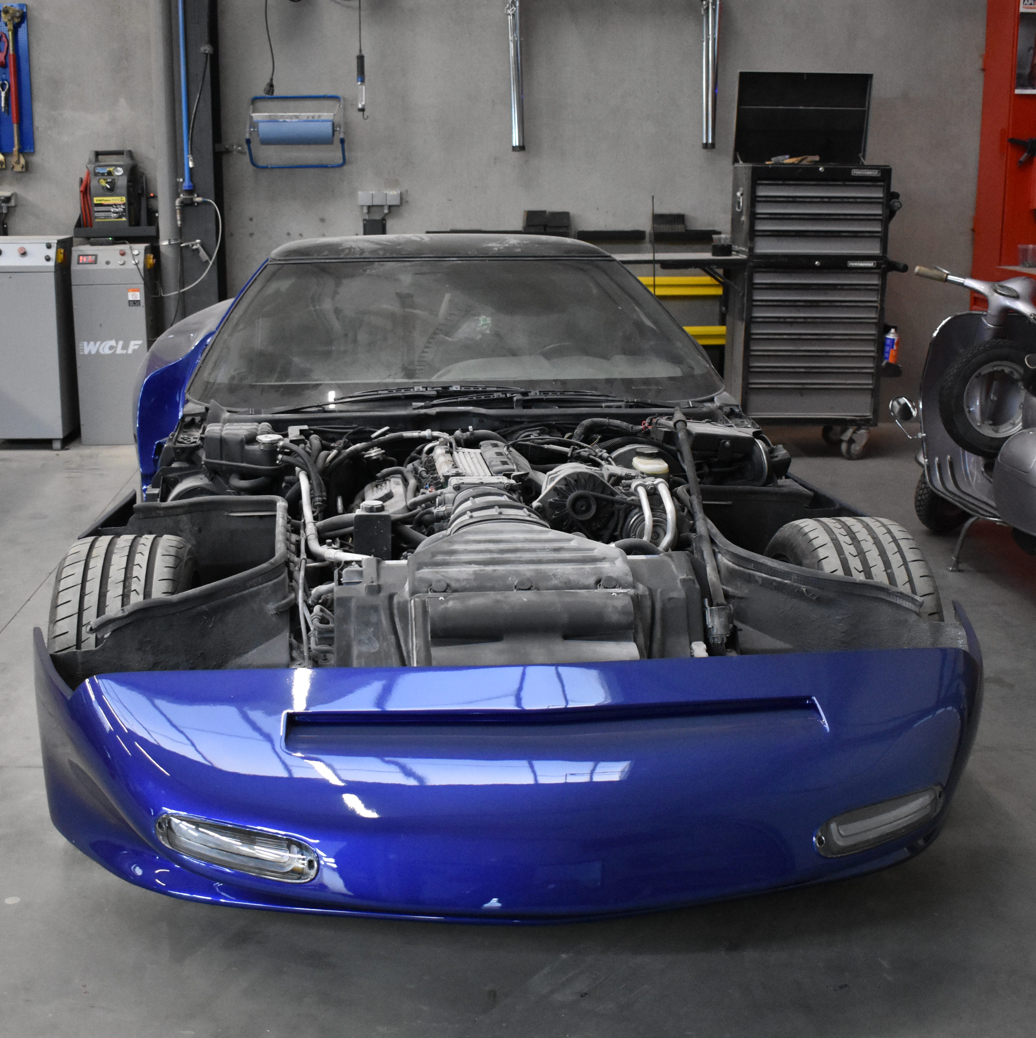 Opmaken van sportwagen door Verhulst Repair